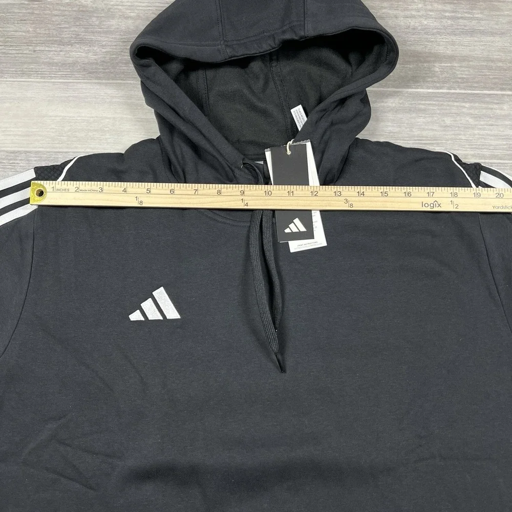 Adidas Men's XLT‎ Tiro23 League Sweat Black Hoodie Stripes Soccer HS3598 NEW